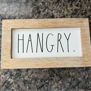 Rae Dunn Wooden 'Hangry' Sign
